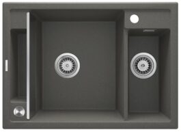 DEANTE MAGNETIC Zlewozmywak granitowy magnetyczny 1.5-komorowy